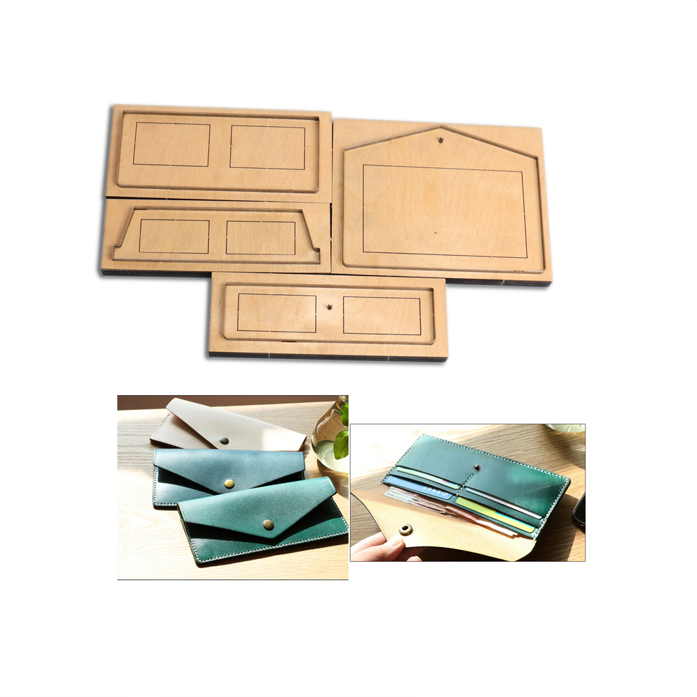 Leatherwork Punching Tool - DIY leather craft long wallet envelope