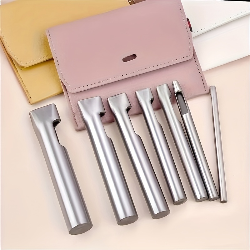 Leatherwork Punching Tool - 5pcs Leather Oblong Belt Hole Puncher