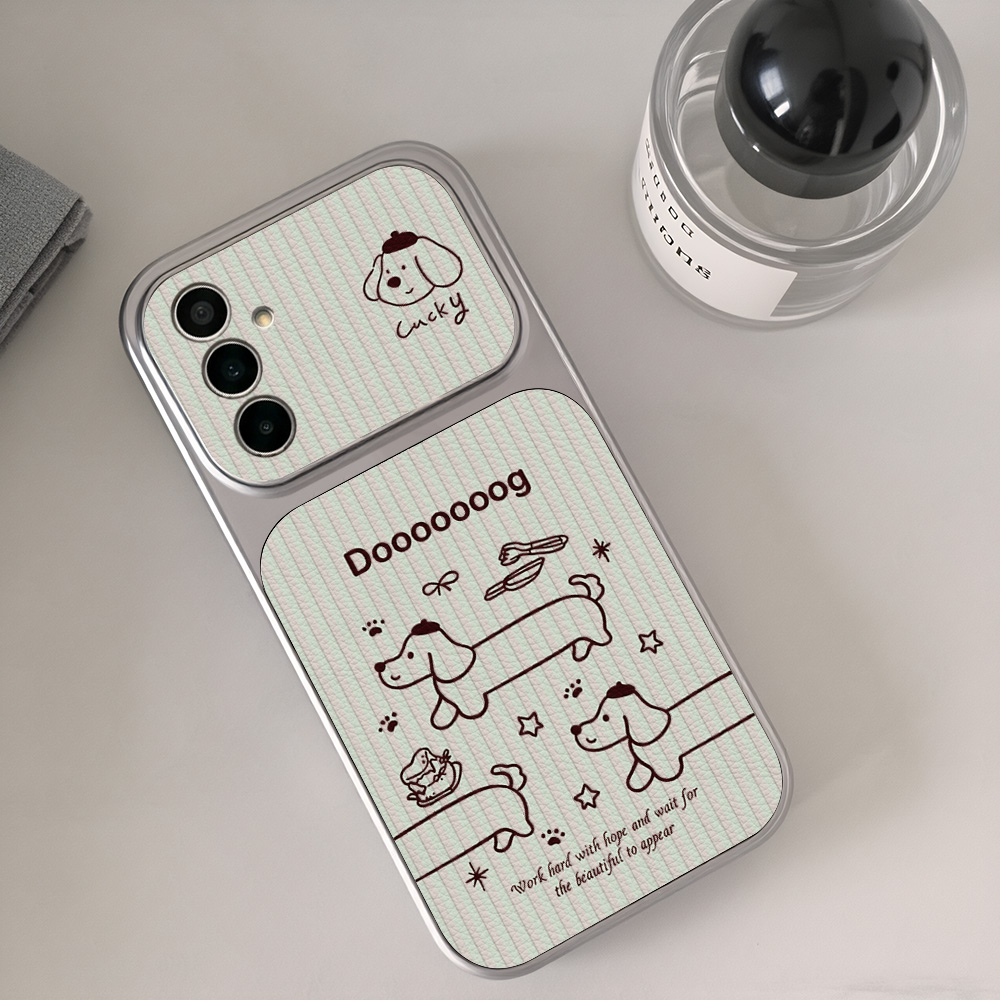 Cartoon Dachshund Phone Case F - Leatherwork Drawing review and price