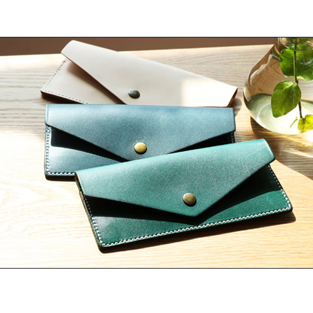 DIY leather craft long wallet  - Leatherwork Punching Tool review and price