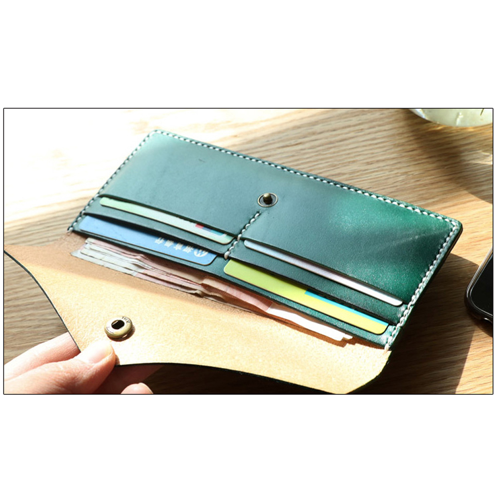 DIY leather craft long wallet  - Leatherwork Punching Tool review and price