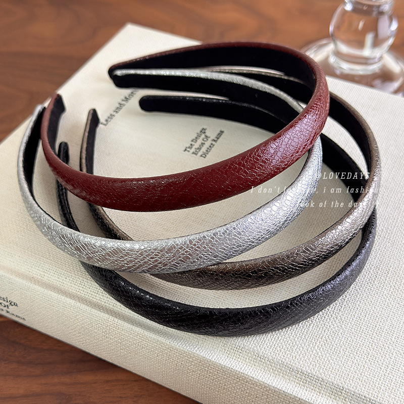 Vintage Red Leather Thin Headb - Leatherwork Rings review and price