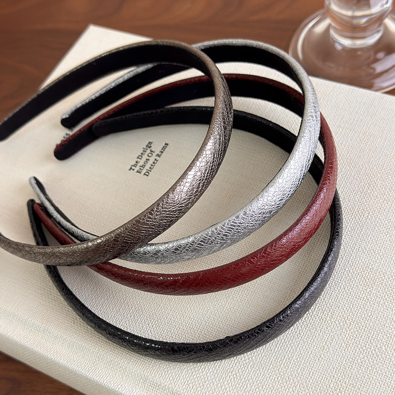 Vintage Red Leather Thin Headb - Leatherwork Rings review and price