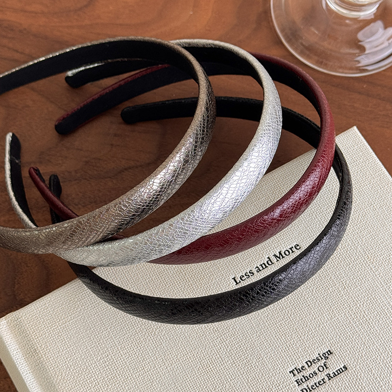 Vintage Red Leather Thin Headb - Leatherwork Rings review and price
