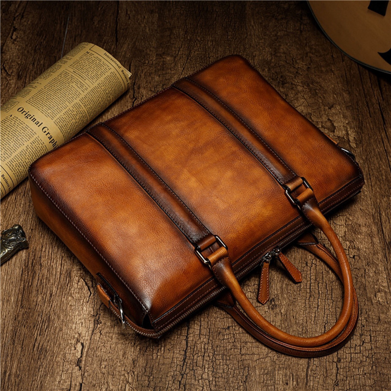 YETTIES Business Top Grain Lea - Leatherwork Bag review and price