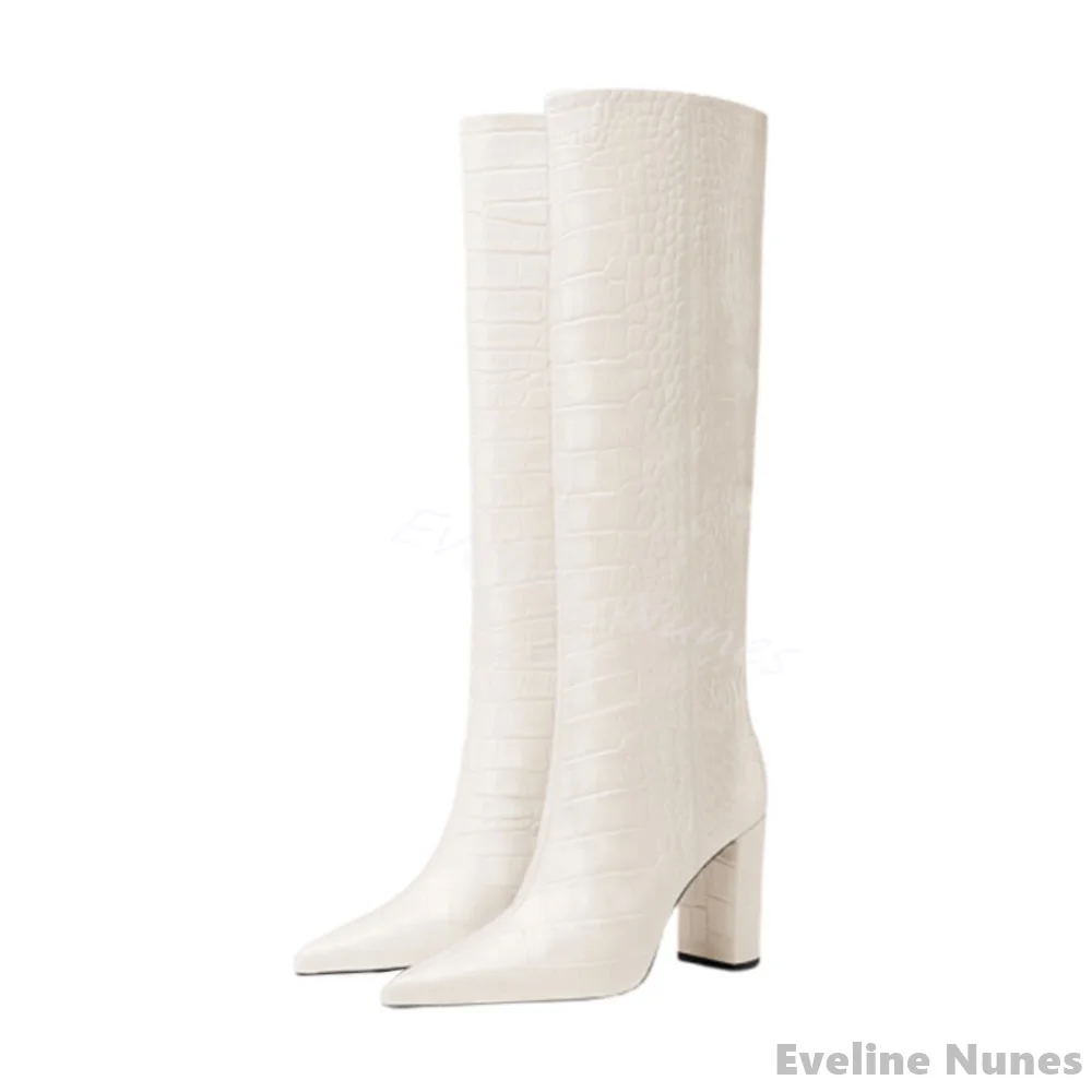 Luxury Crocodile Pattern Boots - Leatherwork Drawing review and price