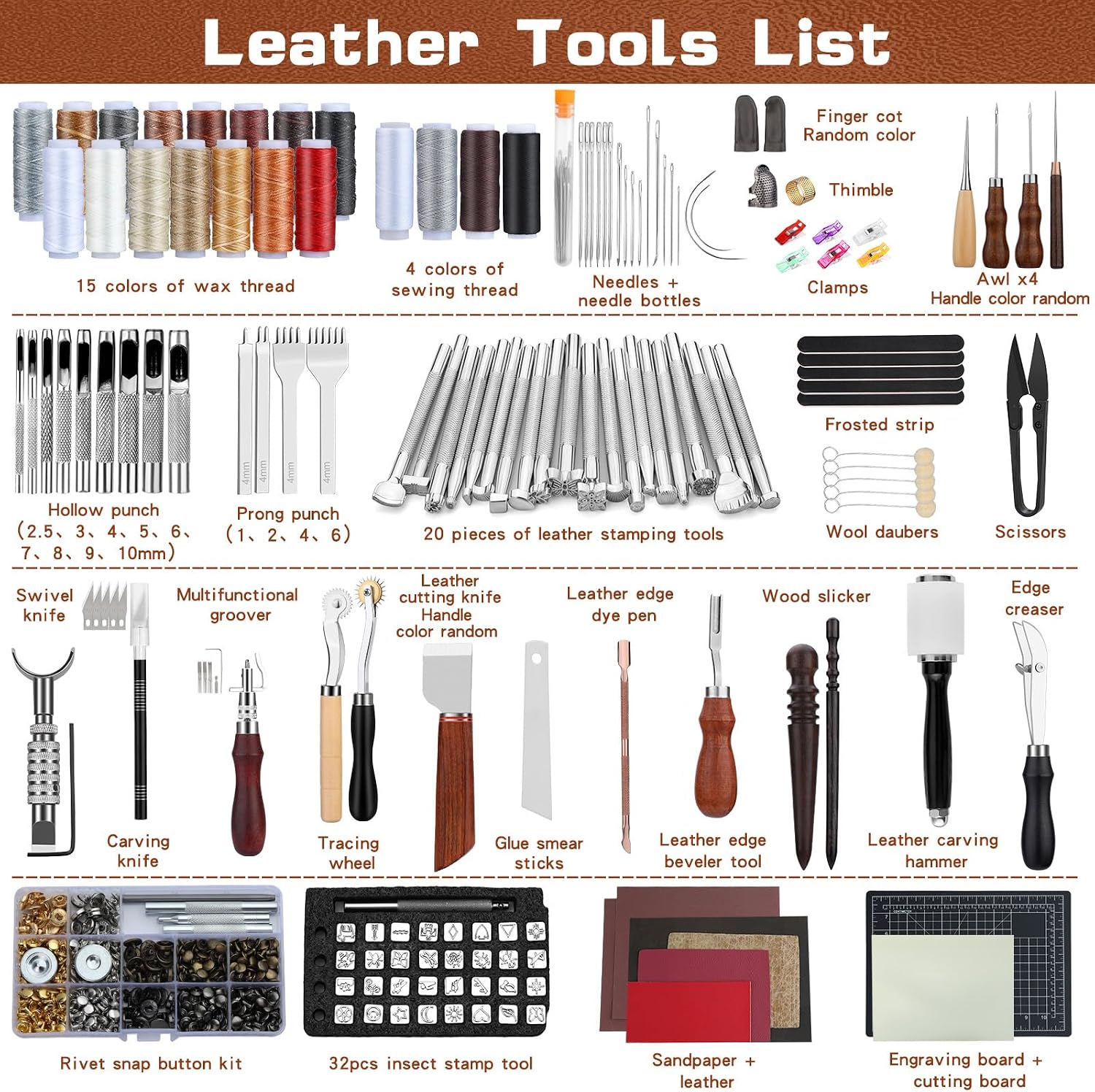 Leather Tooling Kit Leather Cr - Leatherwork Punching Tool review and price