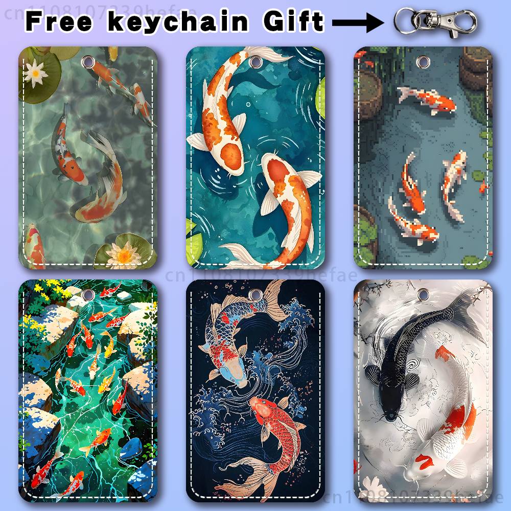Koi Carp Painting Art Holder F - Leatherwork Art review and price