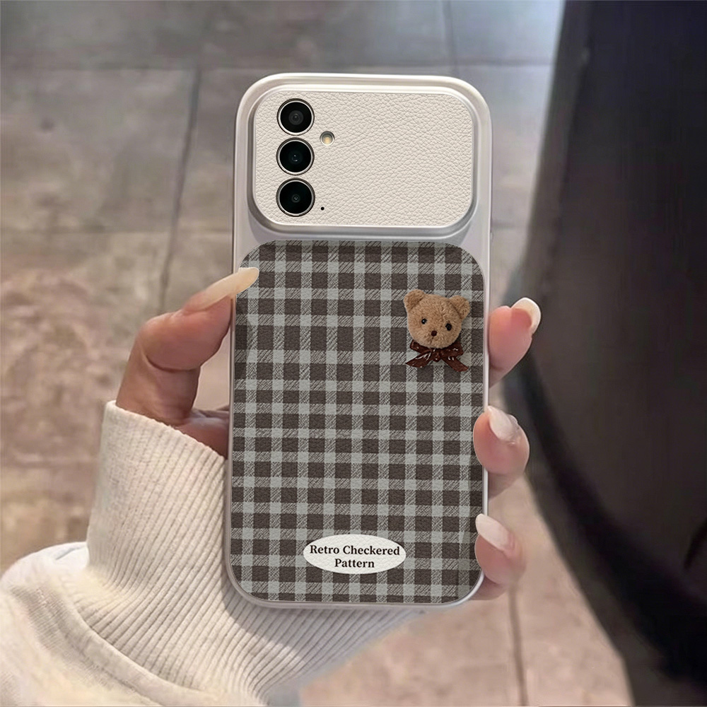 Cute Bear Phone Case For Samsu - Leatherwork Drawing review and price