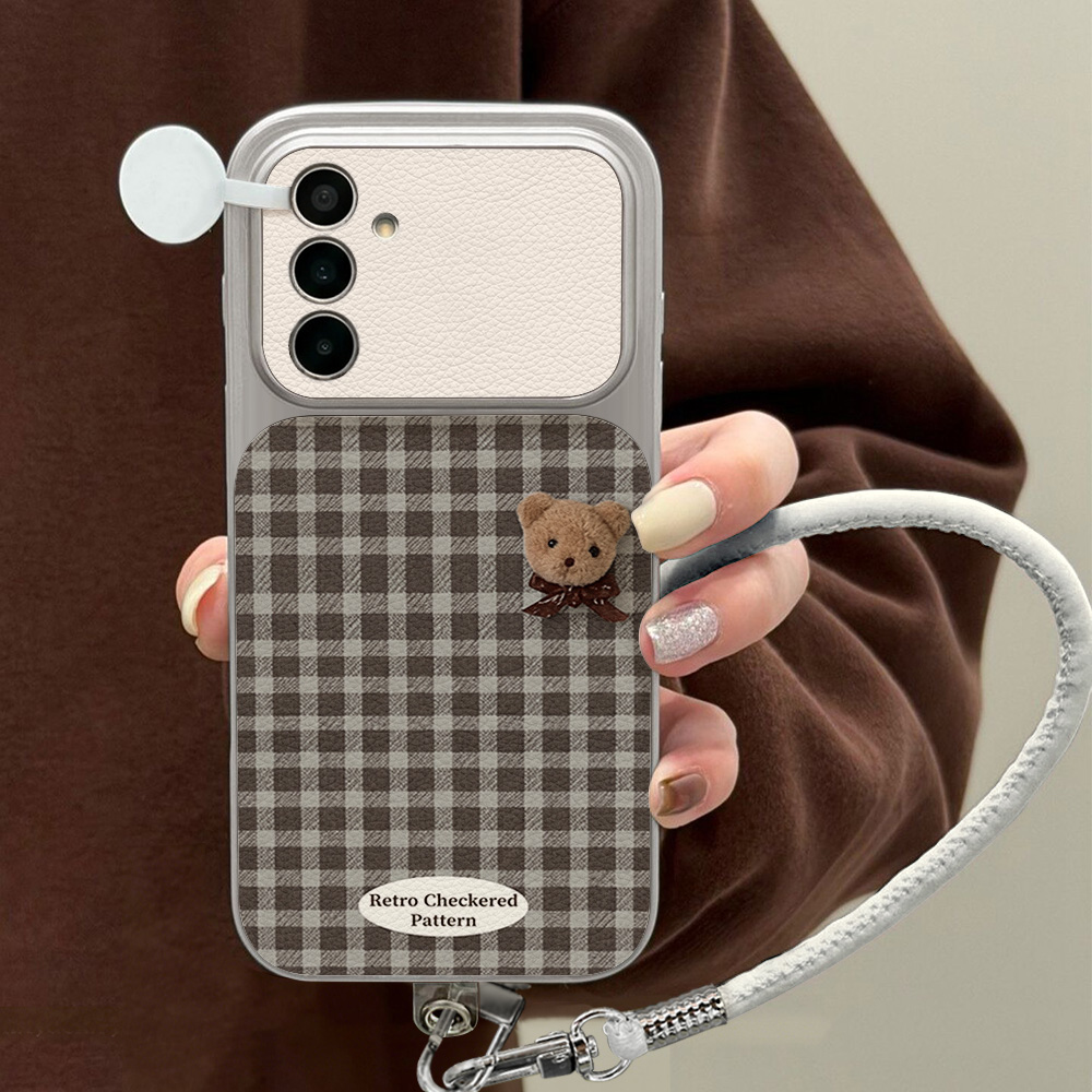 Cute Bear Phone Case For Samsu - Leatherwork Drawing review and price