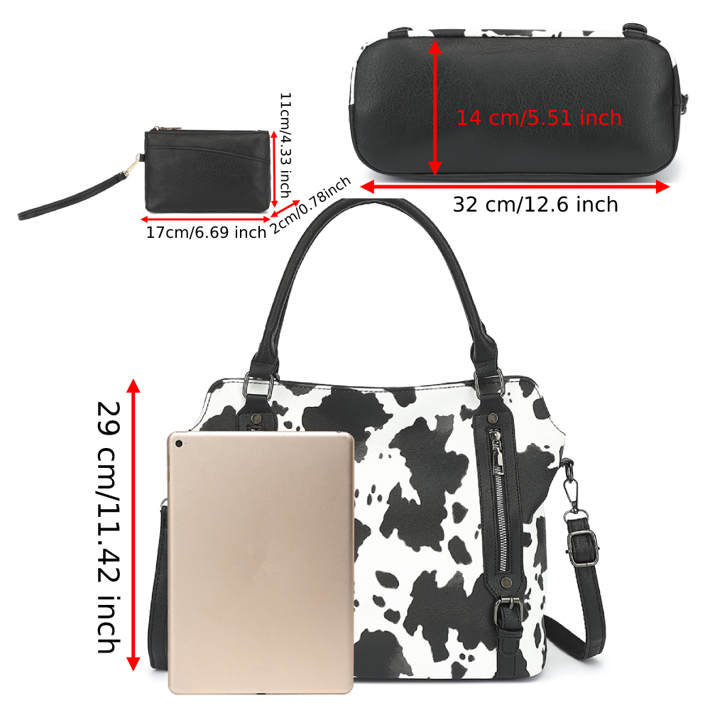 2PC Set Women Tote Bag Classic - Leatherwork Bag review and price