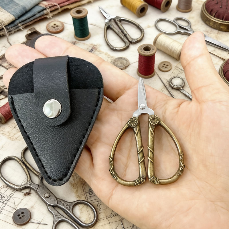 Mini Vintage Scissors Stainles - Leatherwork Art review and price