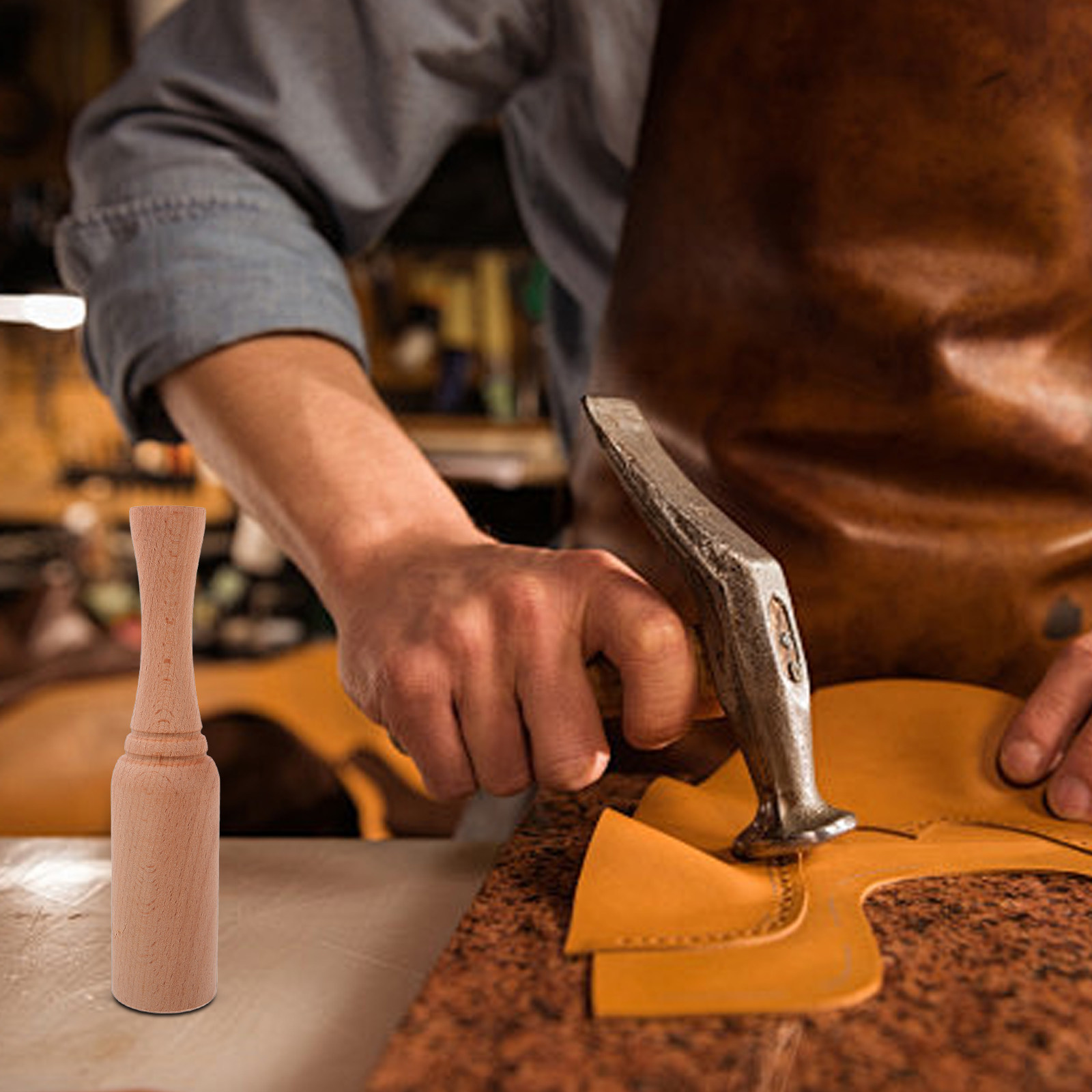 Smooth Comfort Grip Beech Wood - Leatherwork Mallet review and price