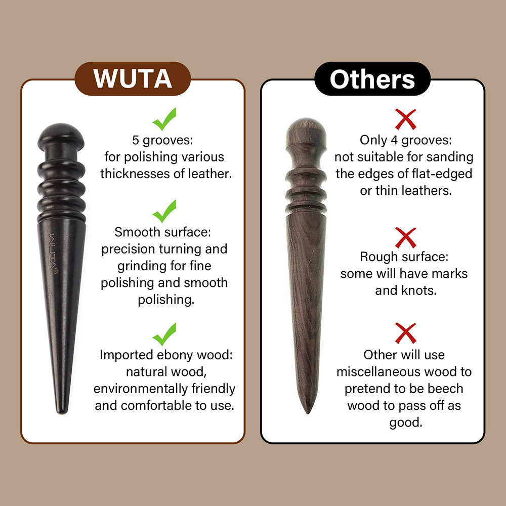 WUTA 1PC Pro Leather Edge Burn - Leatherwork Mallet review and price